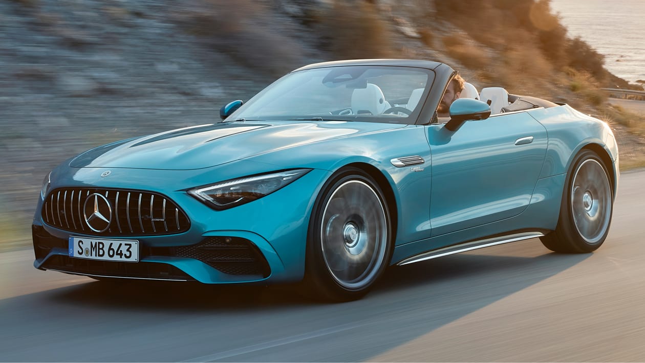 New entrylevel MercedesAMG SL roadster introduced Carbuyer